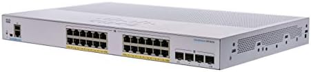 Управляем комутатор Cisco Business CBS350-24P-4G | 24 порта GE | PoE | 4x1G SFP | Защита с ограничен срок на служба (CBS350-24P-4G-NA