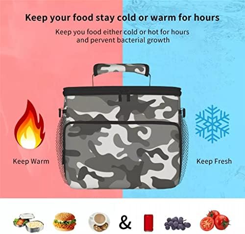 SLATIOM Чанти-хладилници за пикник, чанти за обяд, Самозалепваща чанта за пазаруване, държач за продукти, Плодове, напитки,