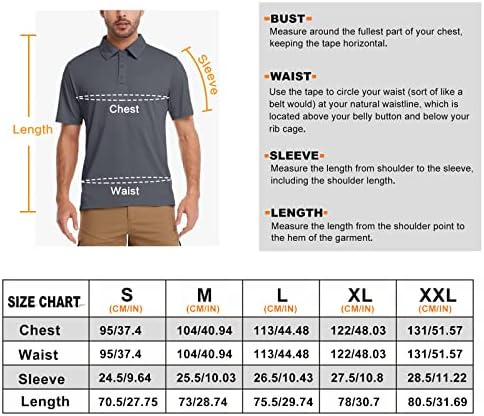 MEETWEE Polo Ризи за Мъже, Риза за Голф, бързо съхнещи Тактически Ризи с Къс Ръкав, Риза с яка, Впитывающая Влагата Тенис