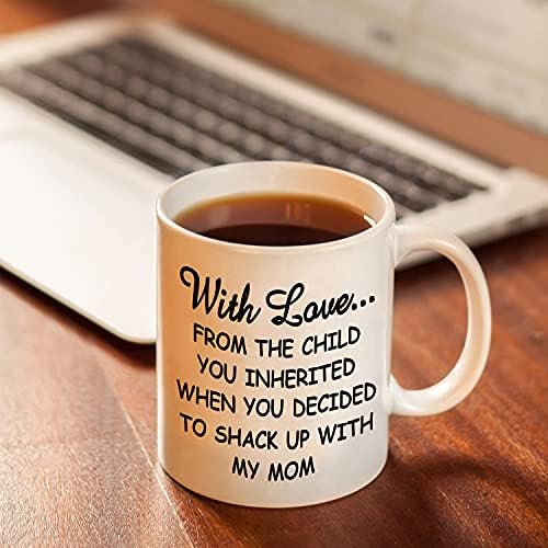 TRDSEDSW Новост Кафеена чаша - Забавна Чаша за баща от Stepdaughters Пасынку от Детето, които Сте Наследили Кафеена Чаша