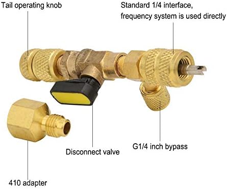 Installer за премахване на ядро клапан ac Walfront R12 R22 R410A охладителна Система Инструмент за Бързо разглобяване клапан SAE 1/4 инча (За премахване на ядро клапан), Аксесоари за ?