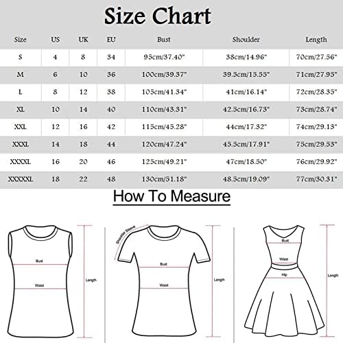 На 4 юли, Туники за жени, Тениска с Американския Флаг, Прикрива Корема, Лятна Ежедневна Блуза с Къс ръкав и V-образно деколте и копчета, Топ