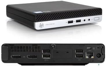 Настолен мини компютър HP ProDesk 400 G4 - Четириядрен процесор Intel Core i3-8100T с честота 3,1 Ghz - Твърд диск с капацитет 256 GB - 8 GB DDR4 - Windows 10 pro (обновена)