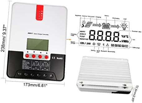 X-DREE SR-ML2440 12/24-40A MPPT Слънчев контролер на заряд на Рекламация LCD интелектуална панел (Panel inteligente inteligente de control de carga solar SR-ML2440 12/24-40A MPPT