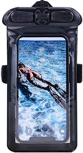 Калъф за телефон Vaxson Черно, Съвместим с водоустойчив калъф Tecno CAMON 19 Pro 4G Dry Bag [Без защитно фолио за екрана]