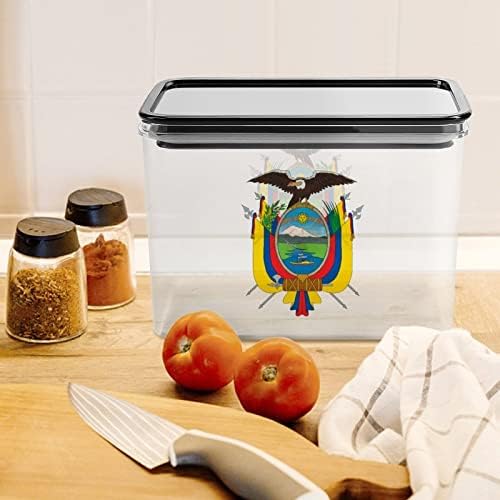 Гербът на Еквадор Контейнер За Съхранение на Хранителни продукти, Пластмасови Прозрачни Кутии За Съхранение С Уплътнителен Капак