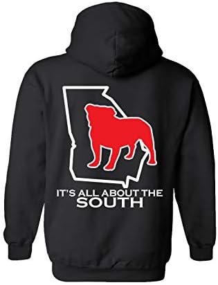 Hoody Унисекс It ' s All About The South Georgia Football State Outline -Черно-xxl