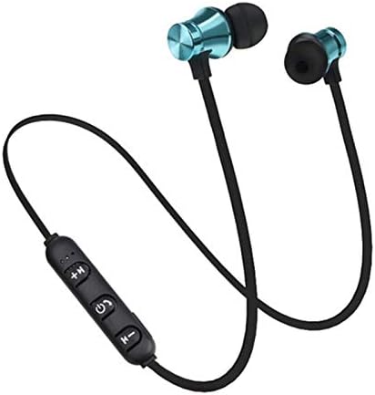 hutishop2020 Bluetooth Слушалки, XT11 Слушалки Безжични Магнитни втулки Универсални Bluetooth Слушалки за спорт Син