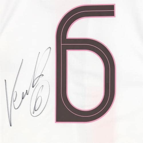 Третата майк пари Сен Жермен с автограф на Марко Верратти в рамка в сезон 2021-22 - Икони - Футболни фланелки с автографи