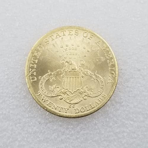 Копие Kocreat 1882-CC Свобода Косата Сребърен Долар Либърти Морган Златна Монета от Двадесет Долара-Копие от Колекцията