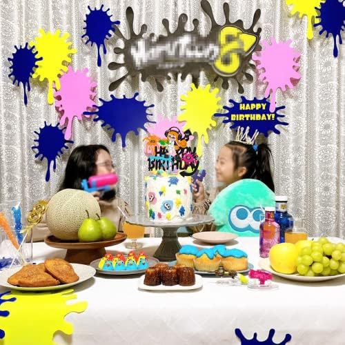 СуперДекор Украса за Парти в чест на рождения Ден на тема Калмари, Topper за Тортата с честит Рожден Ден, Играта Реактивен