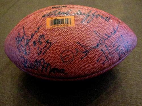 Ню Йорк Джайентс Уелингтън Мара Франк Gifford Подписаха Auto Wilson Football Jsa - Футболни топки С Автографи