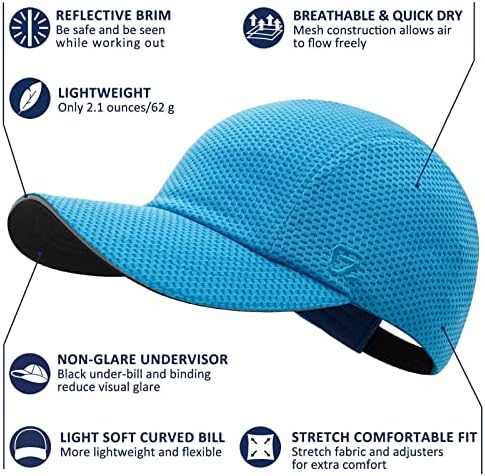 Дамски спортна шапка за джогинг GADIEMKENSD Performance Mesh Hat - Отлична вентилация, лек, светоотражающая сигурност
