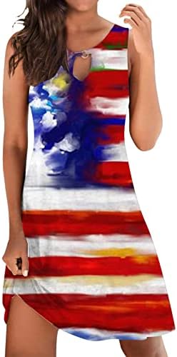 Най-продаваните Летни рокли на Деня на Независимостта за жени в американски стил на 4 юли, Сарафан в стил Бохо с Принтом