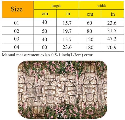 OKJHFD Врата на мат в стил градински пътеки, Подложка за вътрешна и външна употреба, Меки Трайни Изтривалки за входната врата, Входни път (15,7x23,6 инча) (15,7x23,6 инча)