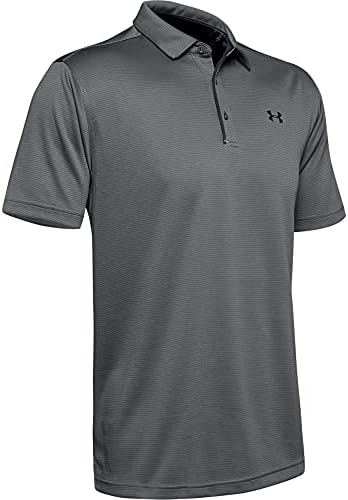 Мъжки топка за голф Under Armour Tech Golf, Polo, Графит (040)/Черен, X-Large Tall